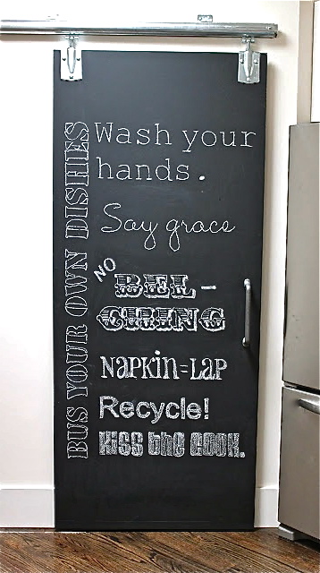 #DIY chalkboard doors : Read how to make your own here http://www.lynneknowlton.com/diy-chalkboard-doors/ #DIY chalkboard doors : Read how to make your own here http://www.lynneknowlton.com/diy-chalkboard-doors/