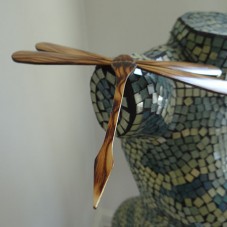 dragonfly on mosaic
