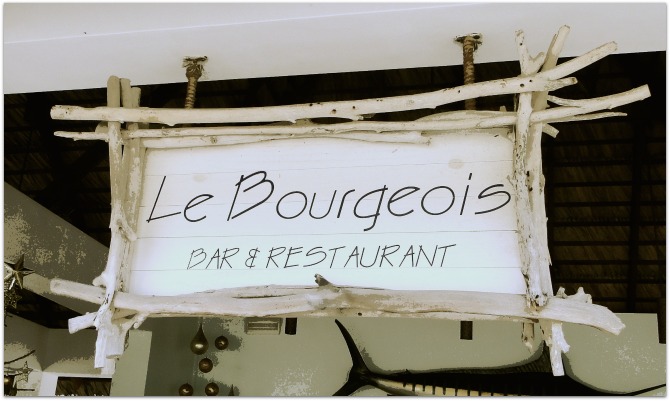 signage made with twig frame 