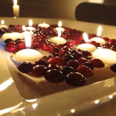 Christmas idea, Best Christmas ideas, cranberries, candles