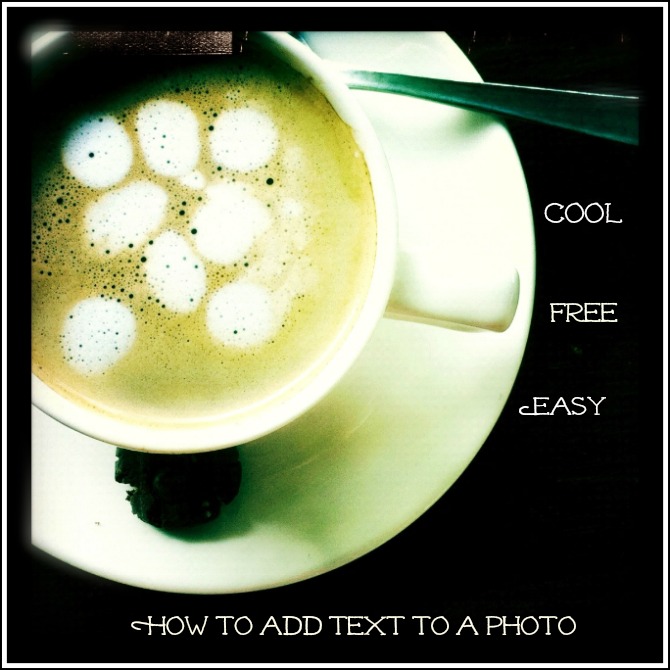 How to add text to your photographs. The EASY way. How to add text to a photo