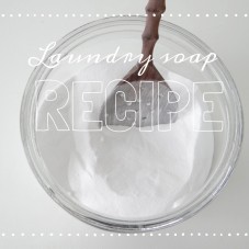 A recipe on how to make laundry soap. It's a good one. You won't want to miss it.