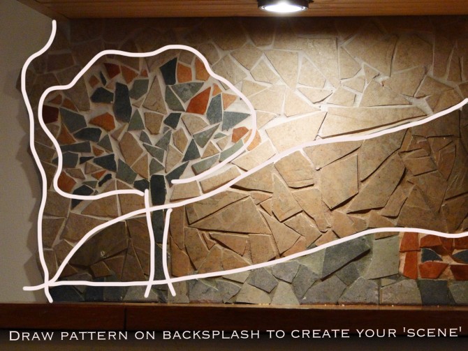 how to make a mosaic backsplash