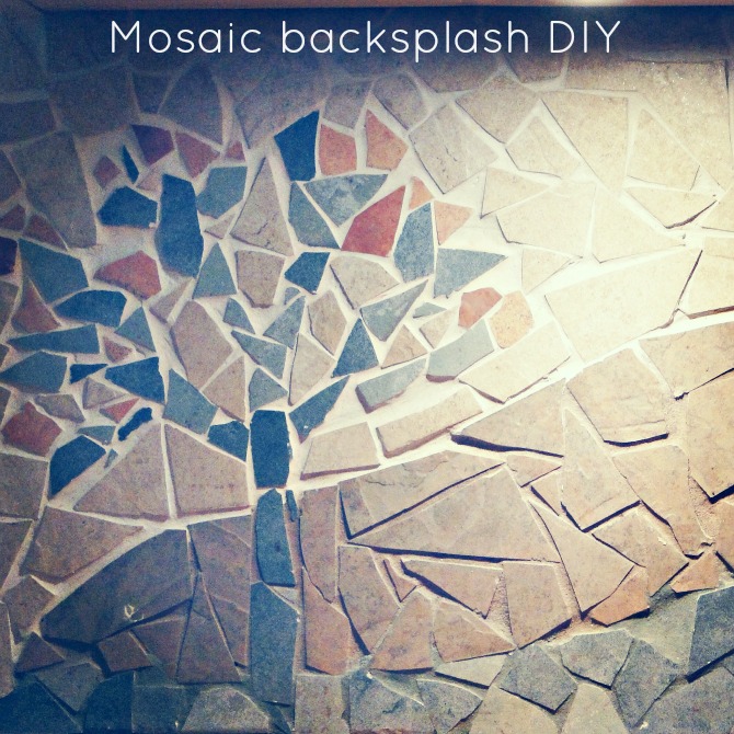 how to make a mosaic backsplash