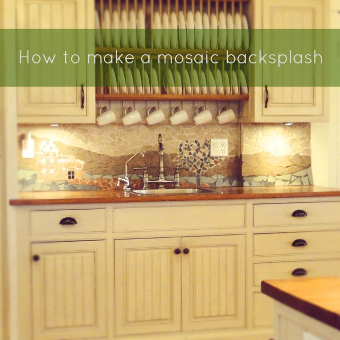 how to make your own backsplash