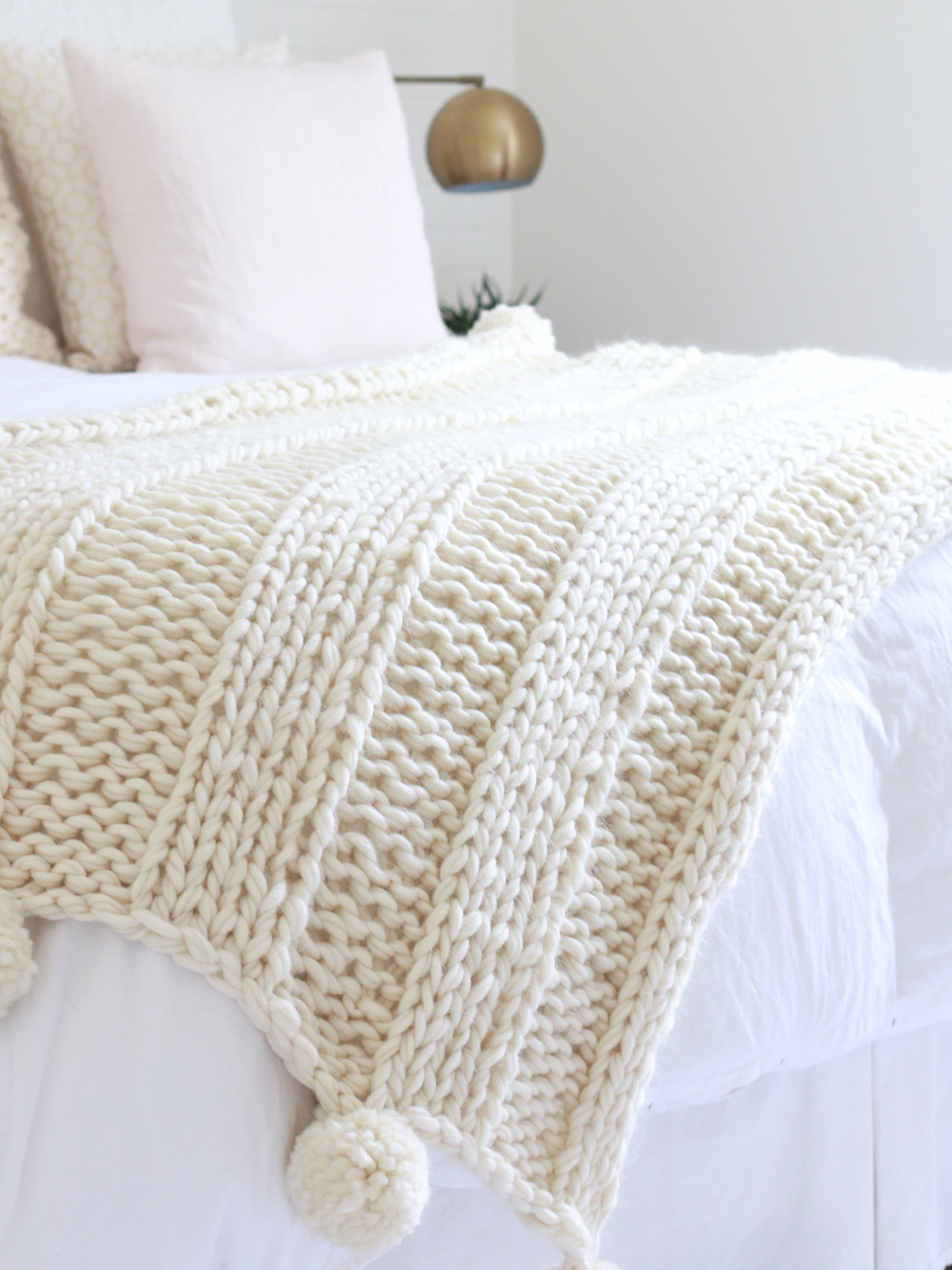 Free Chunky Knit Blanket Pattern A In Weekend Easy Free Chunky Knit Blanket Pattern A In Weekend Easy Beginner