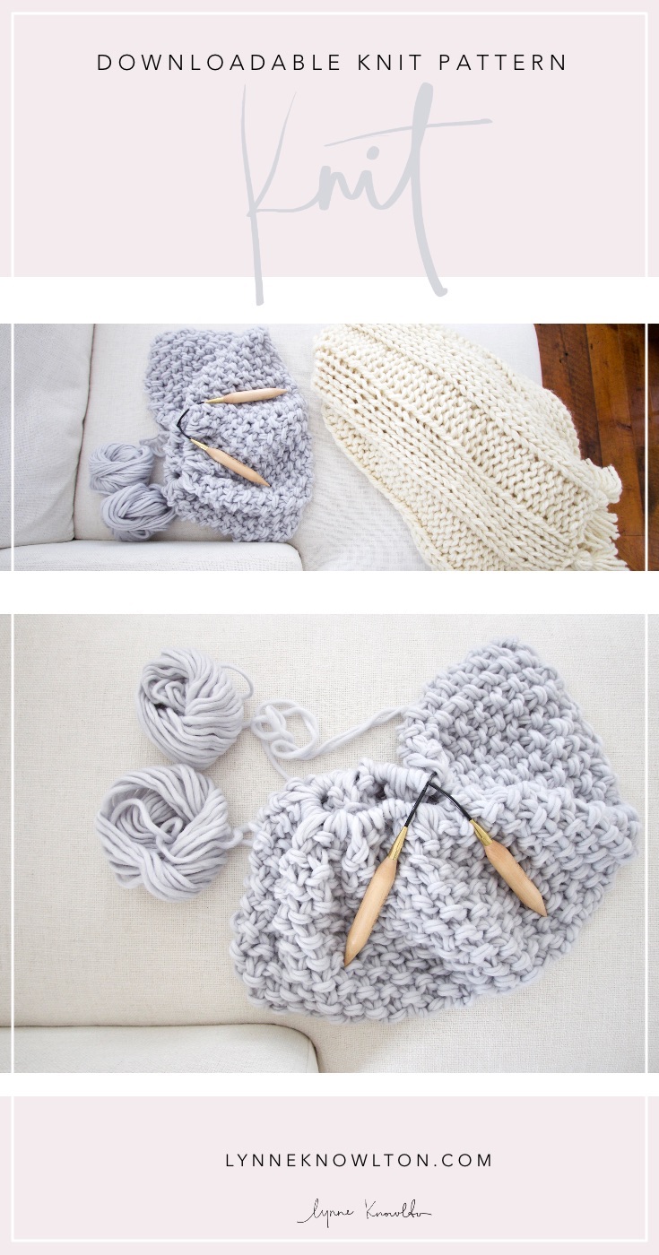 Everything you need to make theeee most insanely beautiful chunky knit blanket in the history of ever