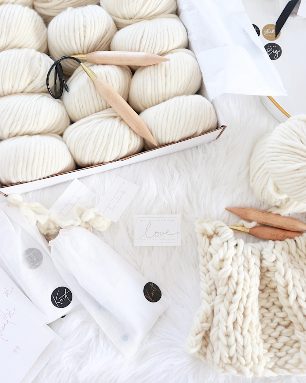 chunky wool blanket kit